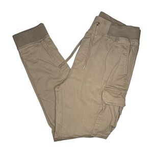 H&M Tan Lightweight Breathable Cargo Utility Skinny Fit Cotton Stretch Pants SM